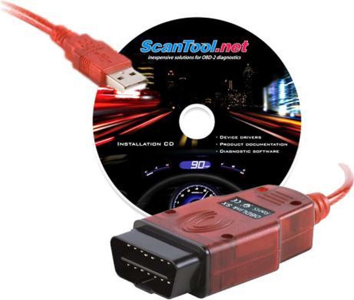 Auto Diagnose kabel | OBDlink SX diagnose stekker USB - OBD2 (incl. software)