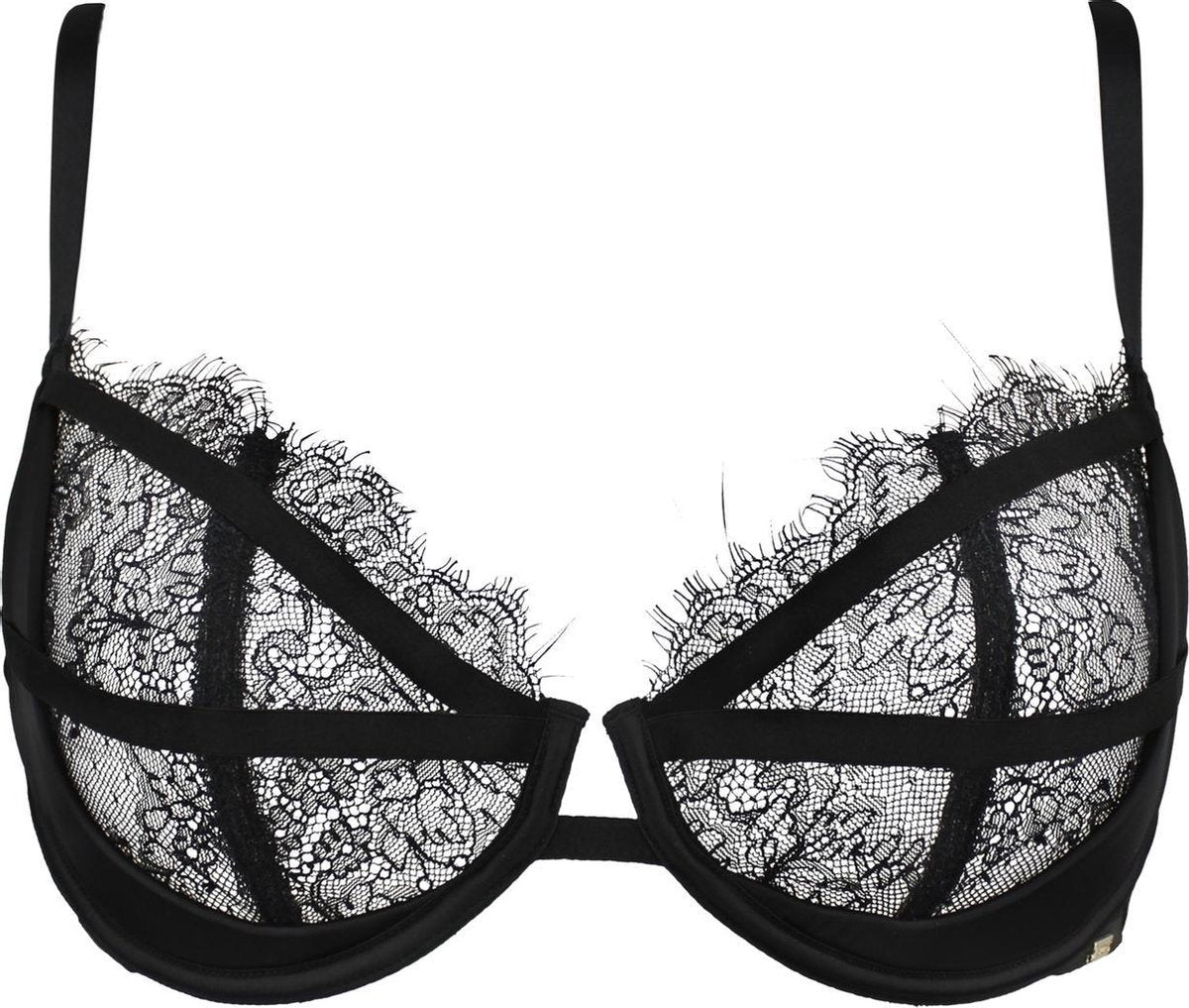 Sapph Amaryllis Half Padded Bra Dames Zwart-75E