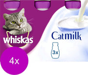 Whiskas Catmilk 3-Pack Melk - Kattensnack - 4 x 3x200 ml