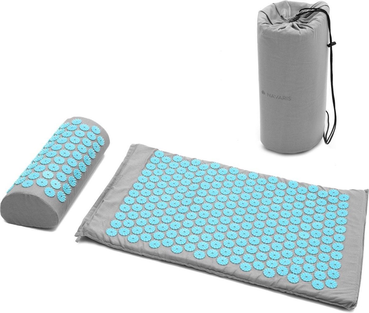 Acupressuurmat en kussenset - acupunctuurmat voor rug- en nekpijnverlichting