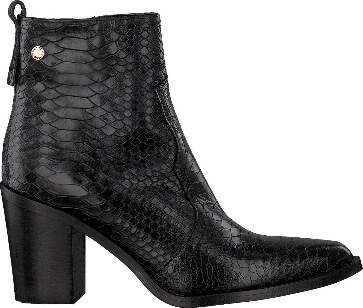 Notre-V Ah22 Enkellaarsjes - Enkelboots - Dames - Zwart - Maat 40