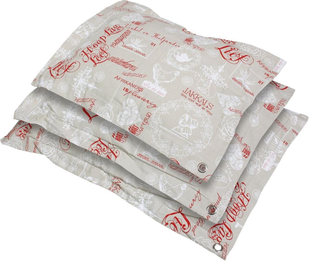 Cushion print zip 75 x 55 x 10 cm zipper
