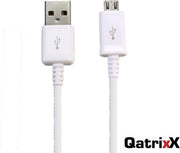 Datakabel Micro USB 3 meter Wit