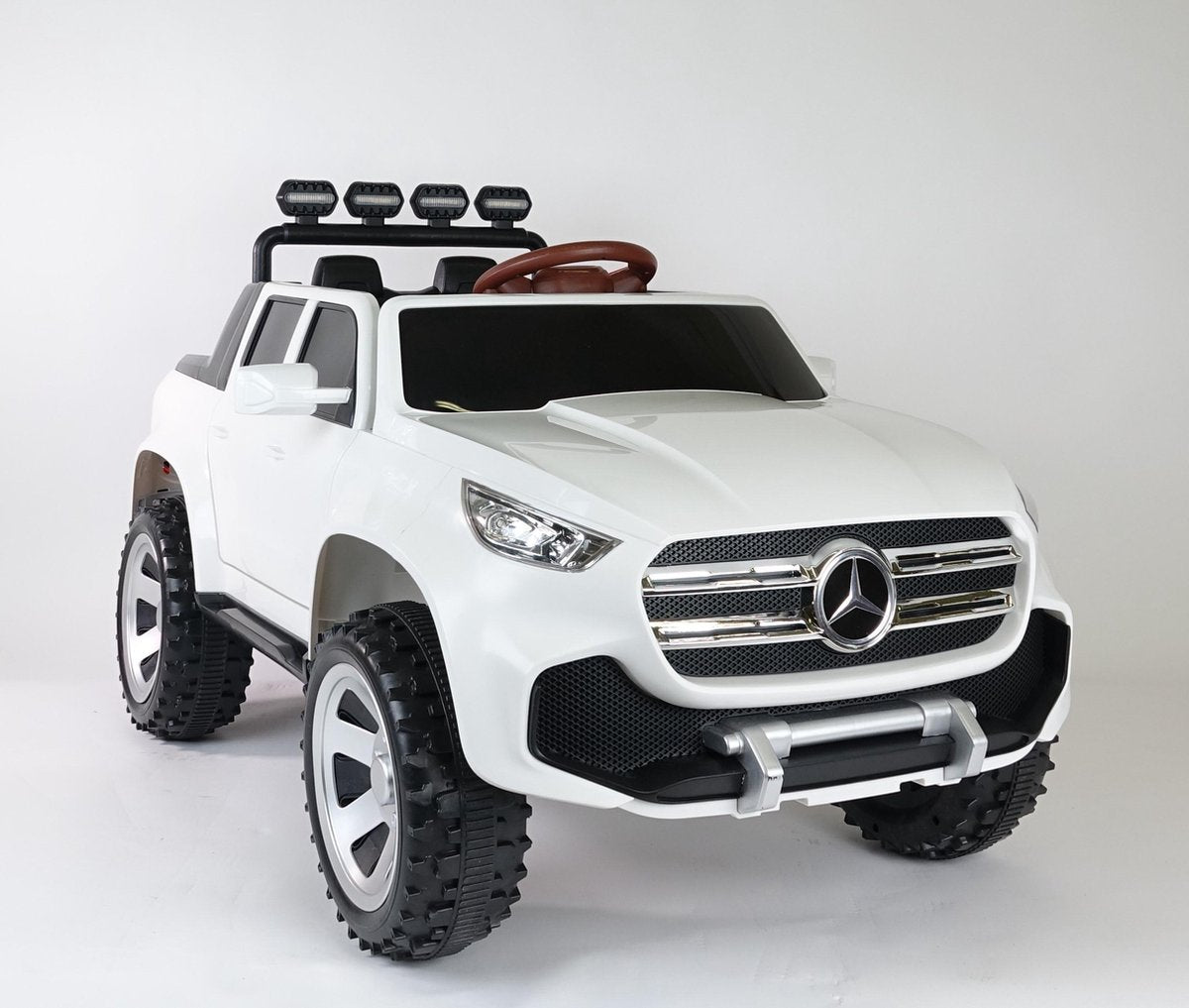 Elektrische kinderauto Mercedes Pick up WIT 4x4 12V Full options