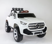 Elektrische kinderauto Mercedes Pick up WIT 4x4 12V Full options