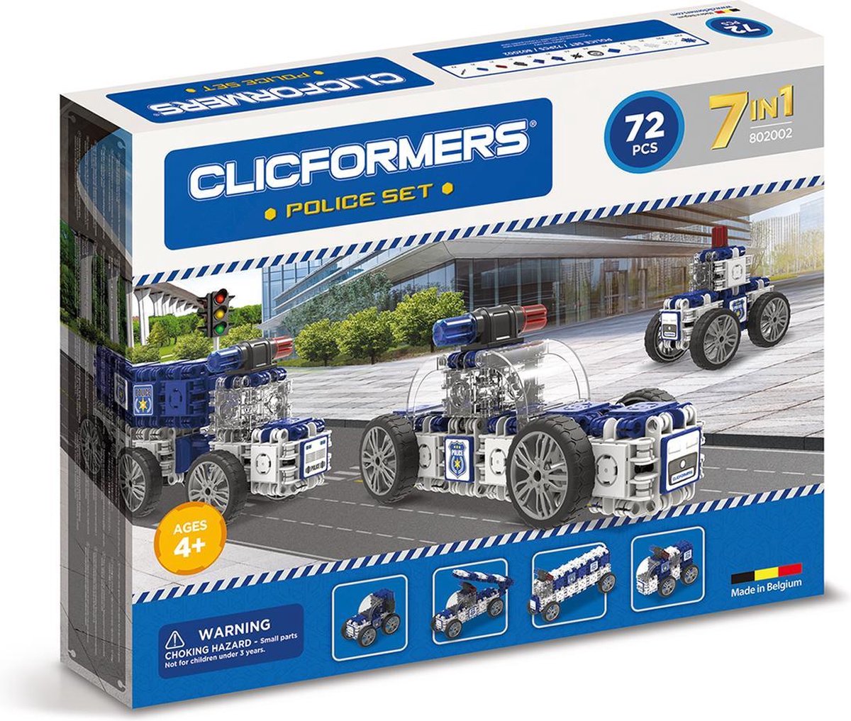 Clicformers - Police Set - 72 pcs