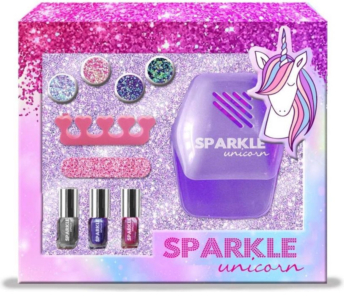 Eenhoorn Glitter Manicure Set