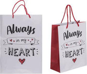 Papieren Cadeautasje (Always In My Heart) - Groot