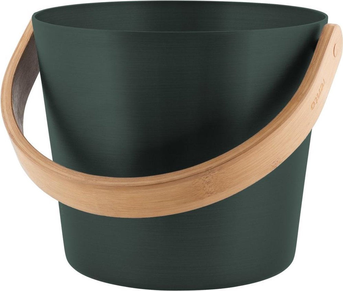Rento Sauna Emmer met een beugel van bamboehout - Zwart (5L)