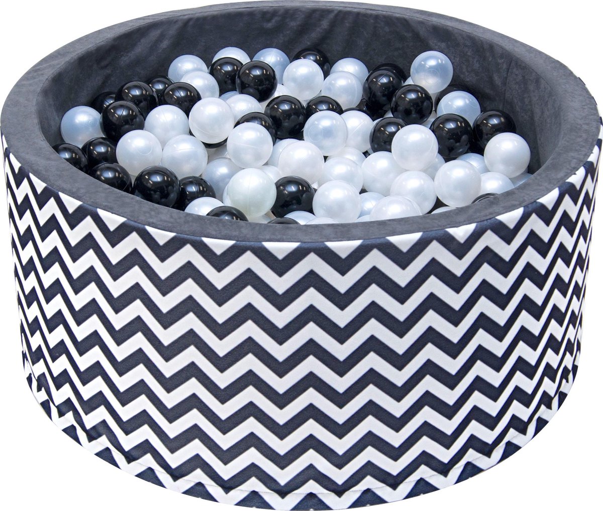 Ballenbak XL incl ballenbak ballen - Zwart Wit