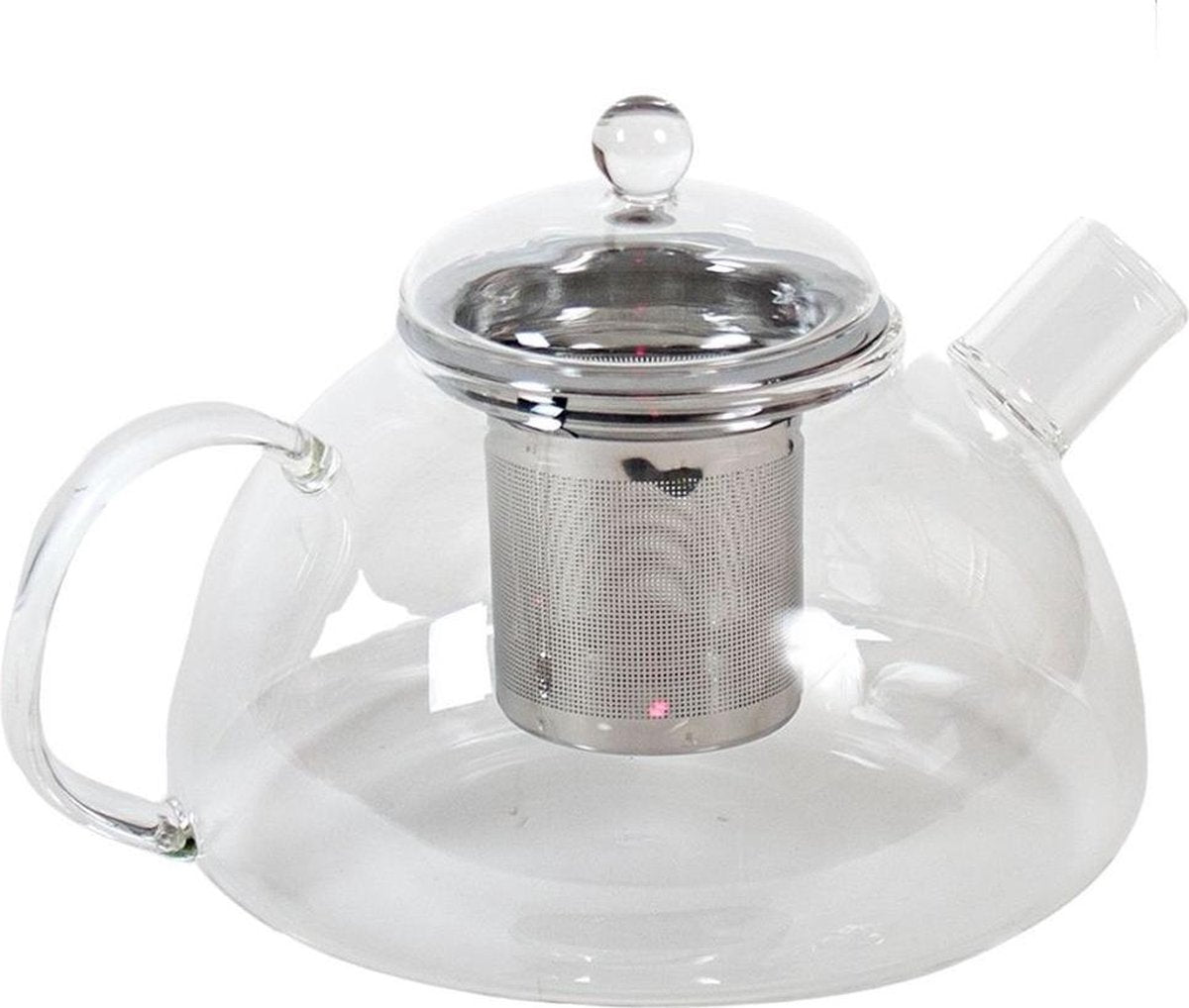 Orange85 Theepot - Theepot Glas met filter - Glazen - 1 liter