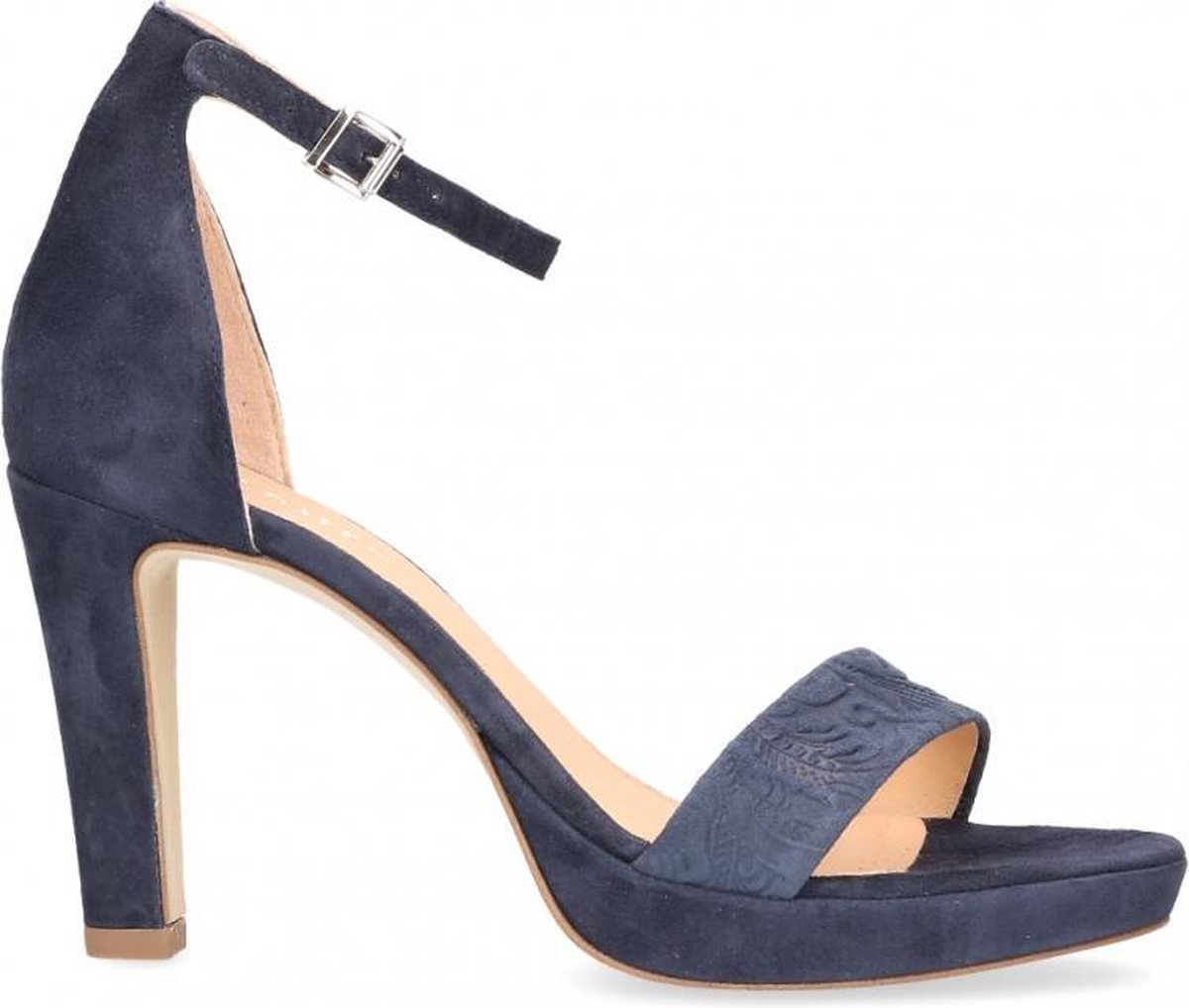 Van Dalen  - Sandaal Met Hak Suede - Womens - Blue - 41