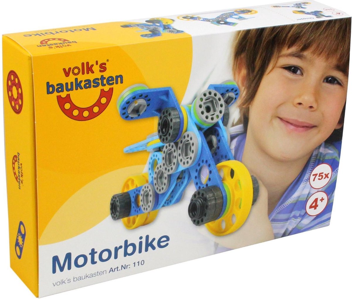 Volks Motorfietsen 75 delig bouwset vanaf 4 jaar