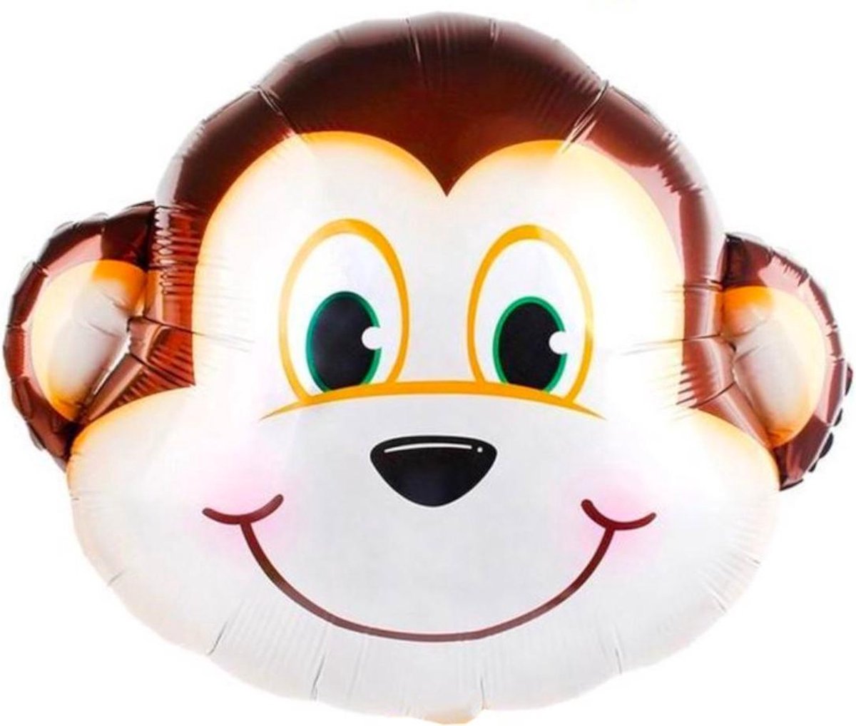Aap Ballon Feestversiering Verjaardag Feest Decoratie Jungle Folie Ballon Met Rietje