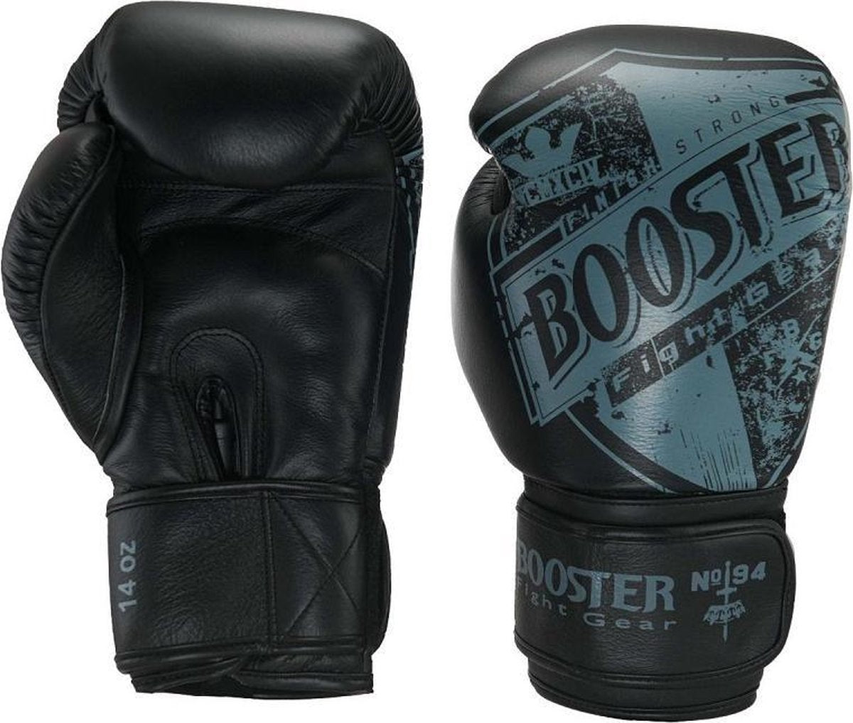 Booster (kick)bokshandschoenen Pro-Shield 2 Zwart/Grijs 12oz