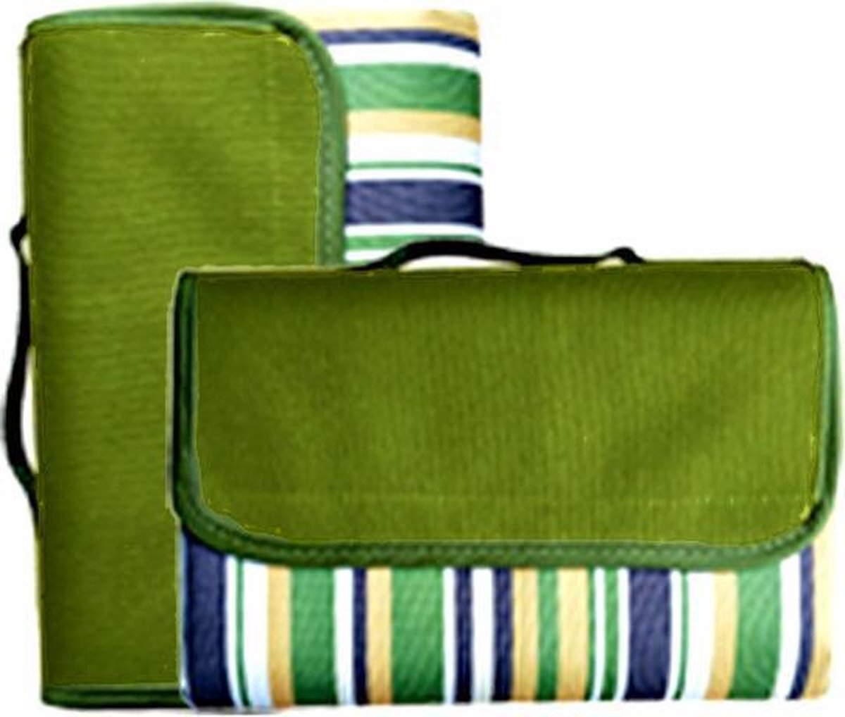 Waterafstotend outdoor picknickkleed - Strandlaken - Festival deken - 200 x 200 - blauw bloemen
