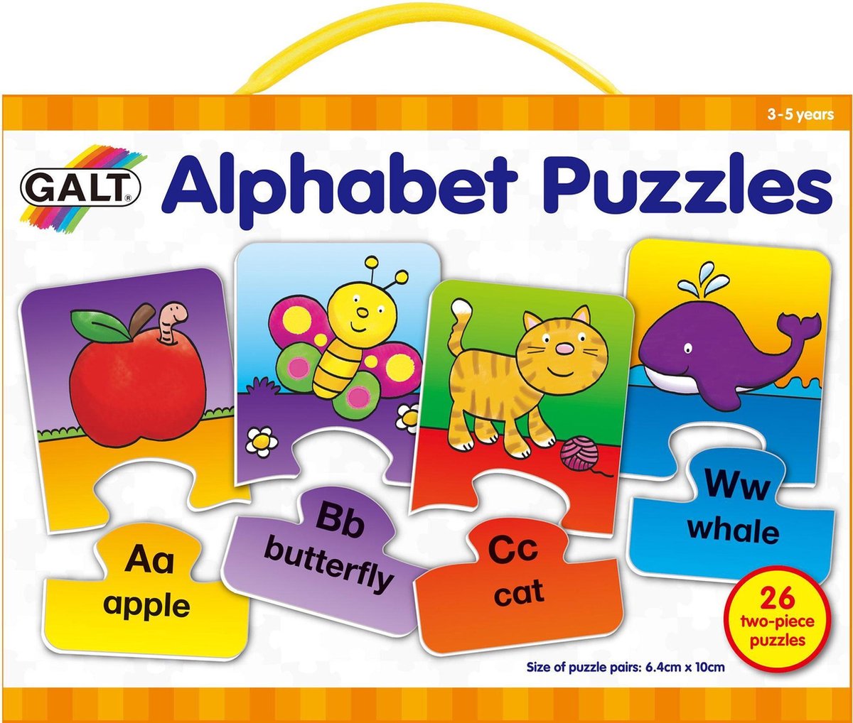 Galt Leerpuzzel Alfabet (en) 52 Stukjes