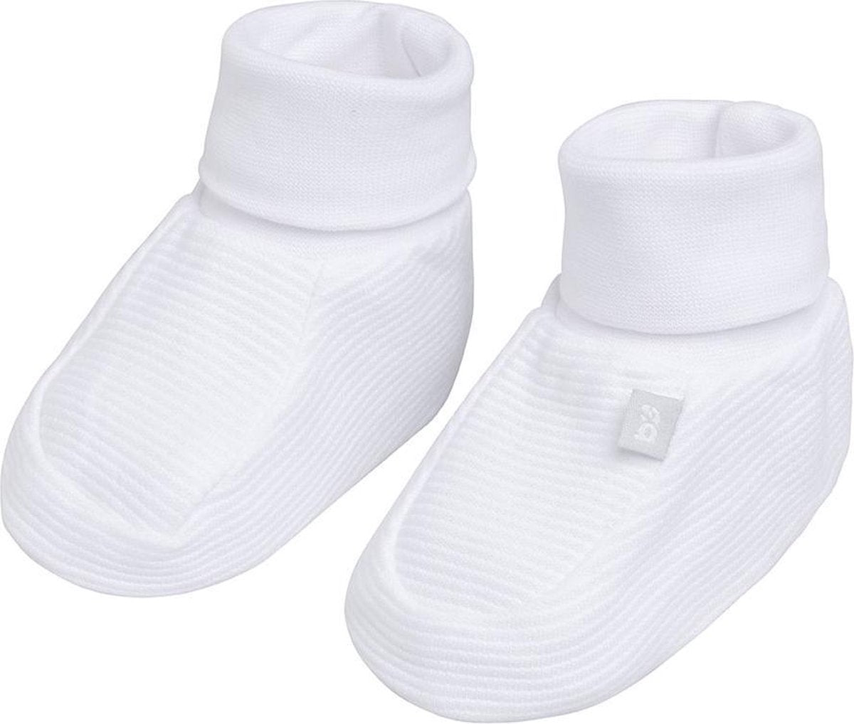 Baby's Only Slofjes Pure - Wit - 3-6 mnd - 100% ecologisch katoen - GOTS