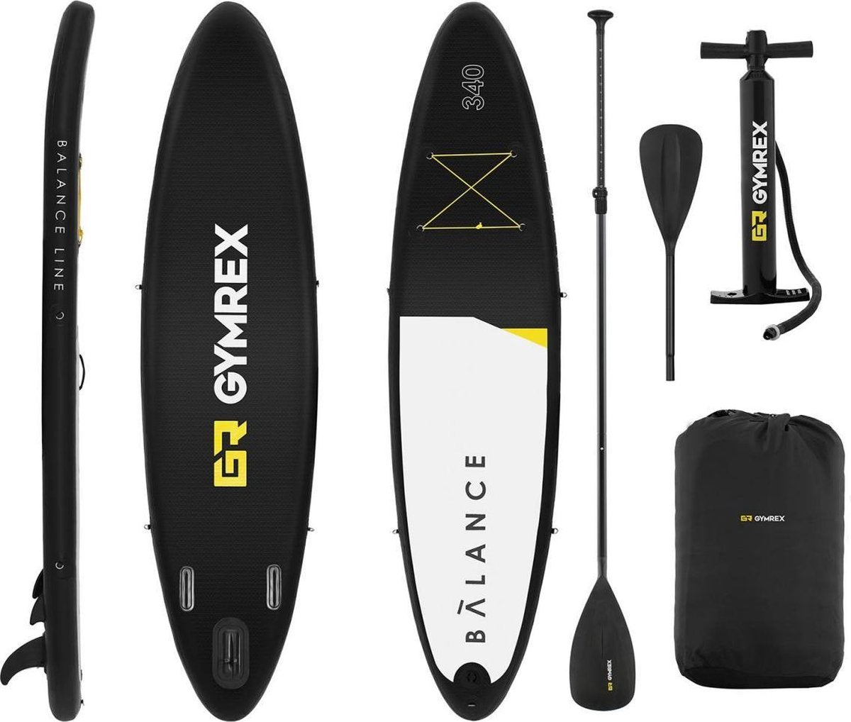 Gymrex Stand Up Paddle SUP Board set - 145 kg - 335 x 79 x 15 cm