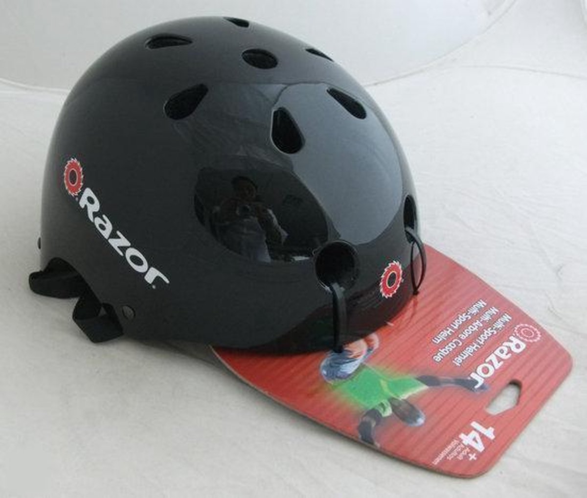 Razer Volwassenen Skatehelm - Maat L - Glanzend Zwart