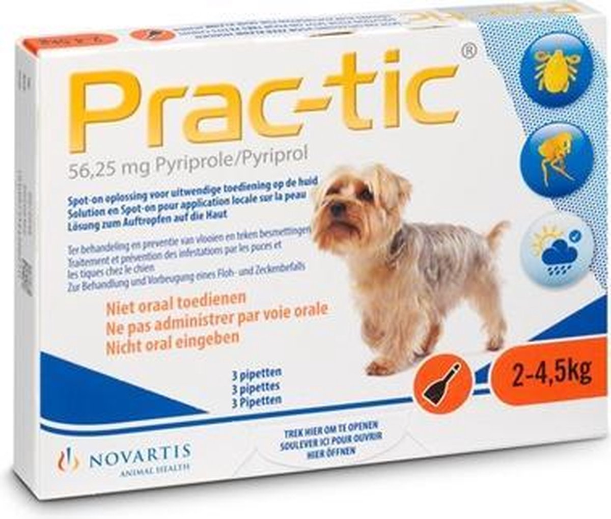 Prac-tic extra kleine - puppy/hond 2 tot 4