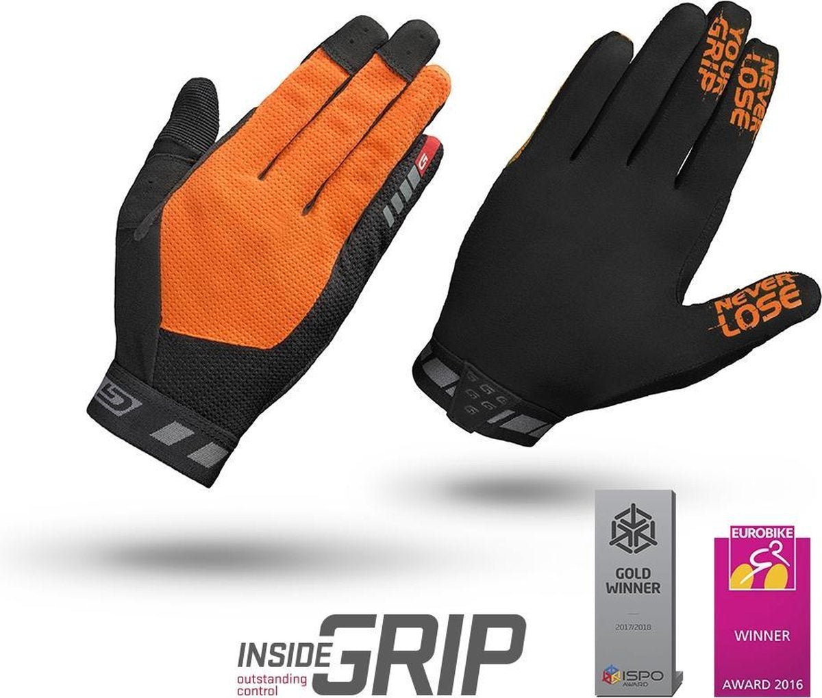 GripGrab Vertical InsideGrip� Full Finger Fietshandschoenen Unisex - Maat M