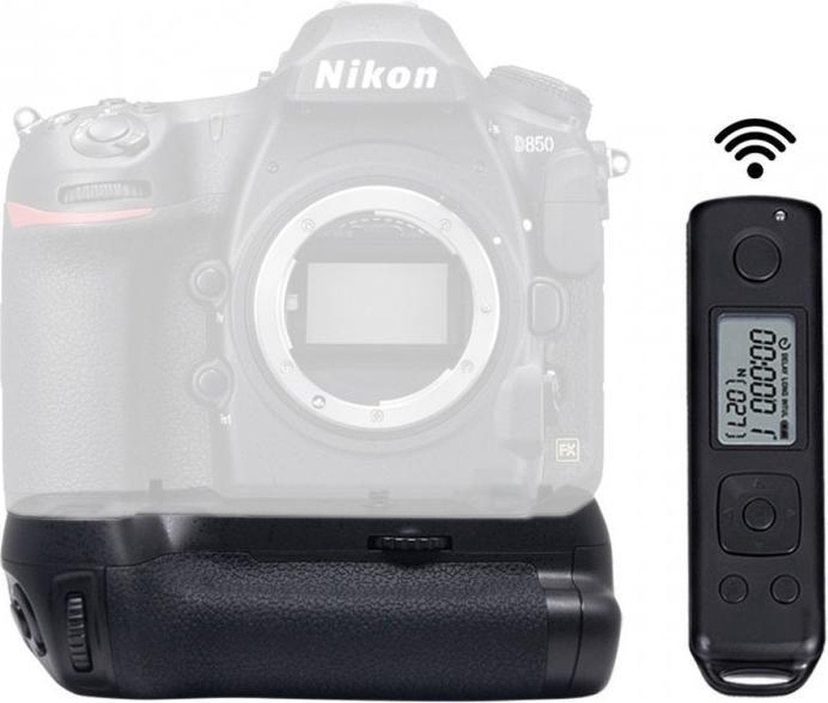 Meike MK-D850 Pro accugreep digitale camera Digital camera battery grip Zwart