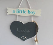 Naambordje Commode Wandbord Boy