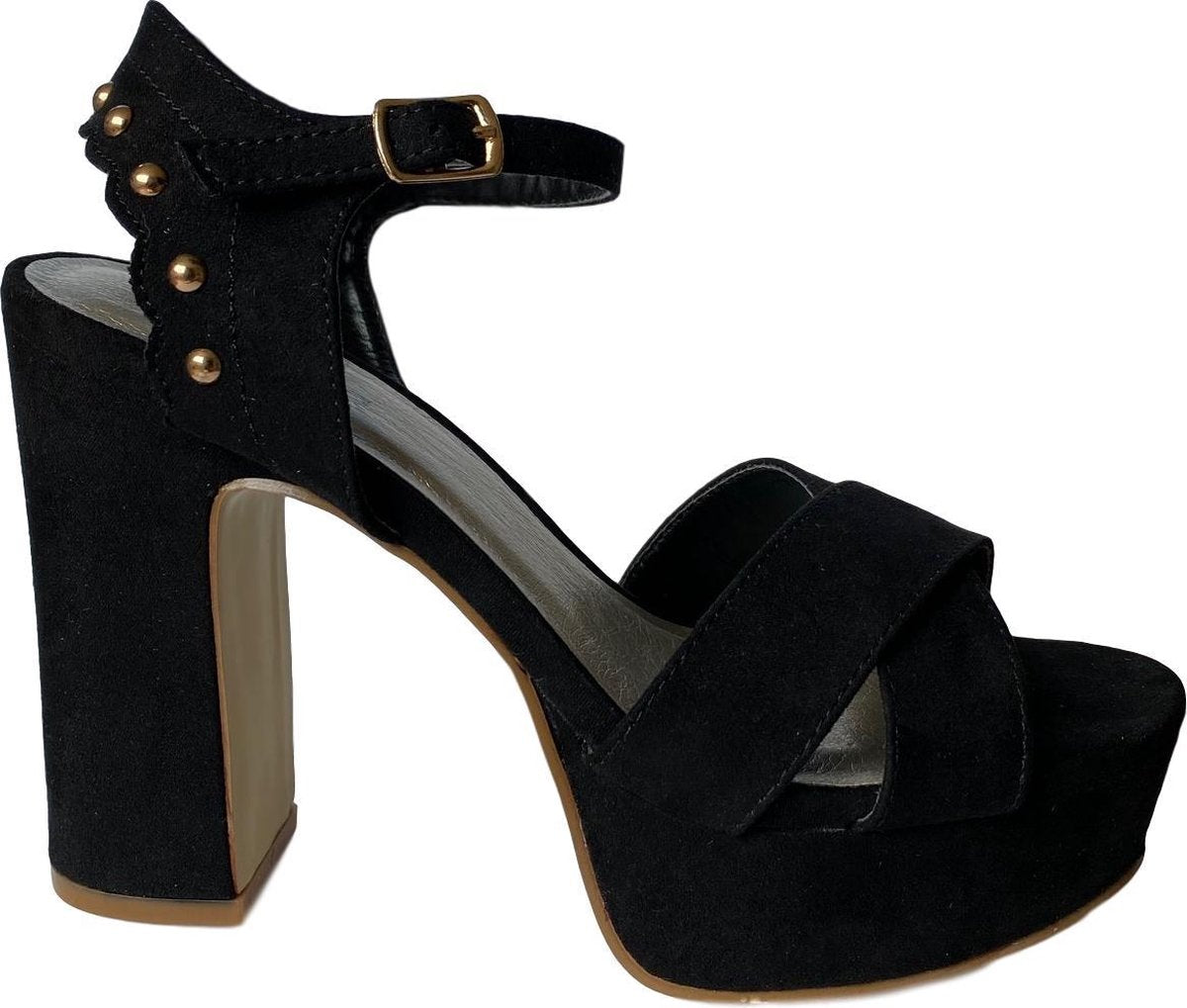 Bullboxer - sandalen met hak - maat 38 - dames - suèdelook