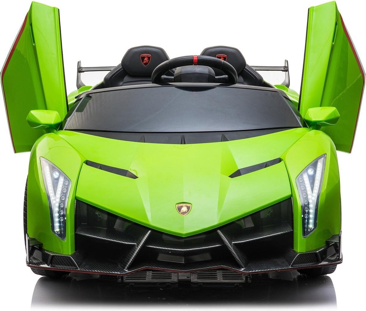 Elektrische Kinderauto Lamborghini Veneno 4x4 Gif Groen 2 persoons 24V Met Afstandsbediening FULL OPTION