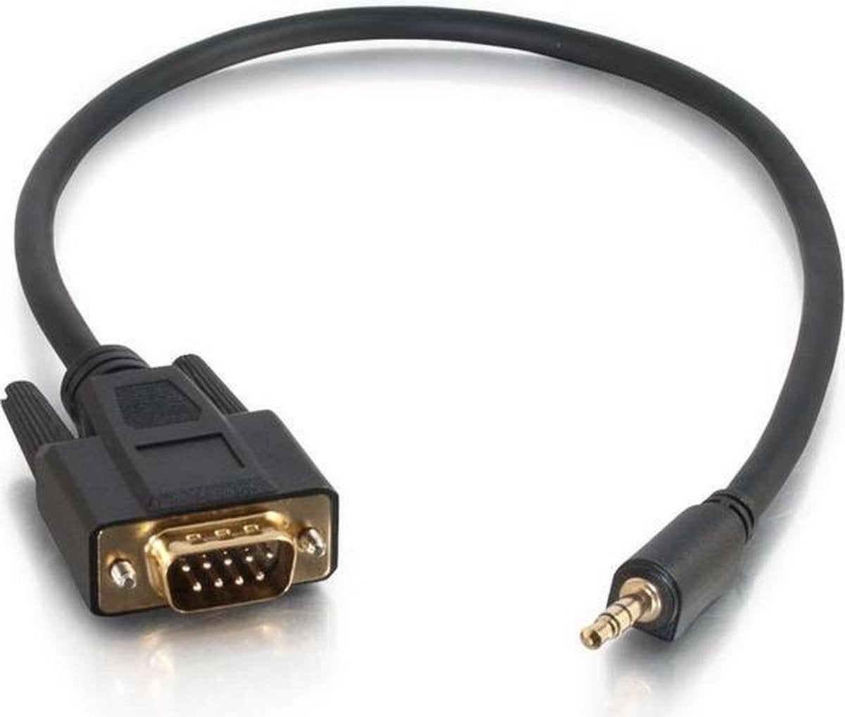 C2G 0.5m DB9 - 3.5mm m/m Zwart