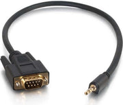 C2G 0.5m DB9 - 3.5mm m/m Zwart
