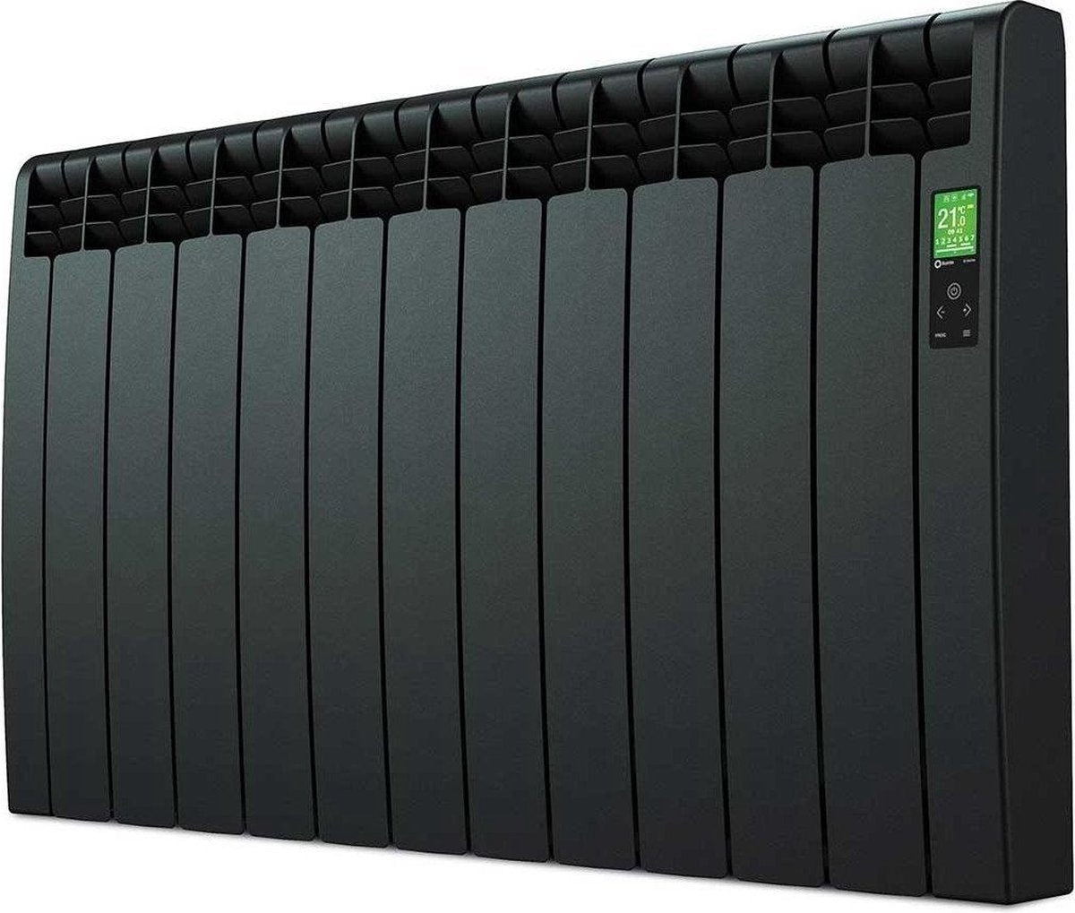 Elektrische Radiator Wifi Grafiet - Smartcontrol via app - Energiebesparende functies - Laag verbruik - Realtime consumptie - 11 elementen - 1210 W - Zuinigste Radiator