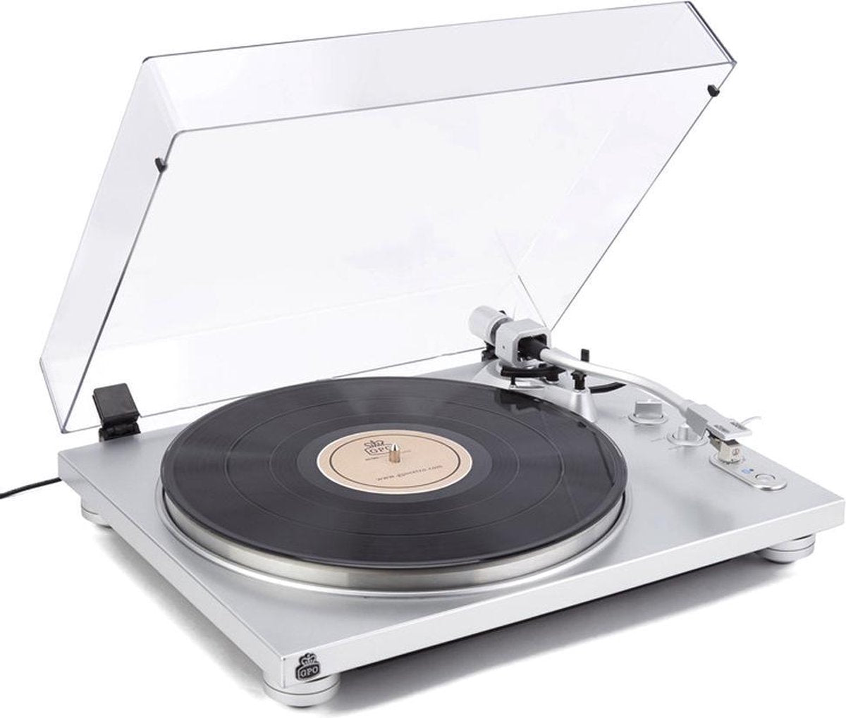 GPO PR100 Premium Line platenspeler met pitch control en bluetooth