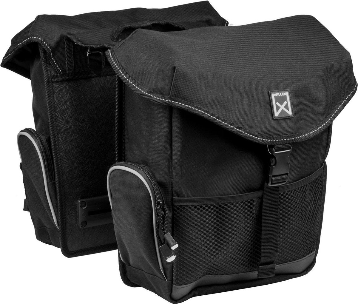 Willex Bagagetas Dubbele Fietstas - 24 l - Zwart