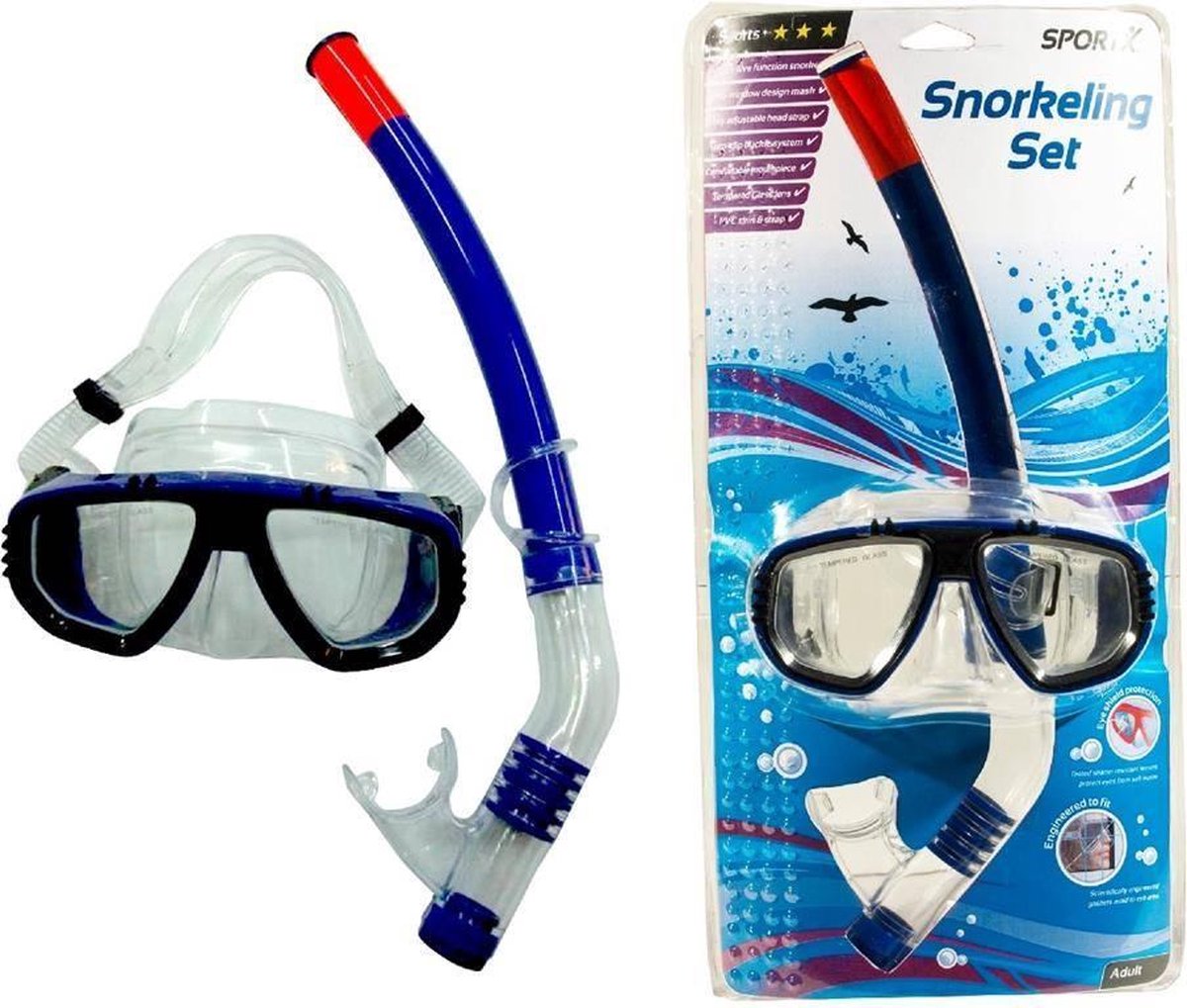 Sportx - Snorkelset - Volwassenen - Transparant