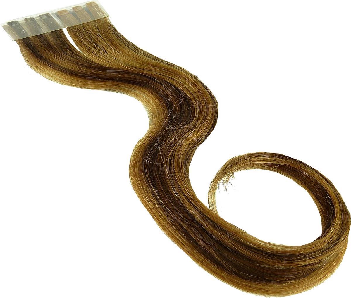 Balmain New Color Flash Highlights 40cm Extensions styling echt haar - L6 + Chocolate Brown