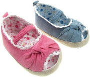 Babyschoentjes  denim blauw  0-3 maand