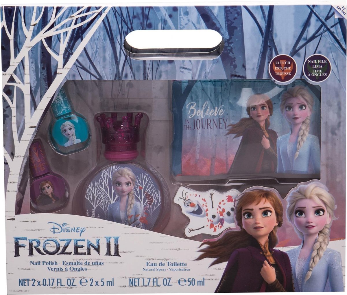 Frozen II Set EDT 50 ml + Nail Polish + Nail File + Clutch