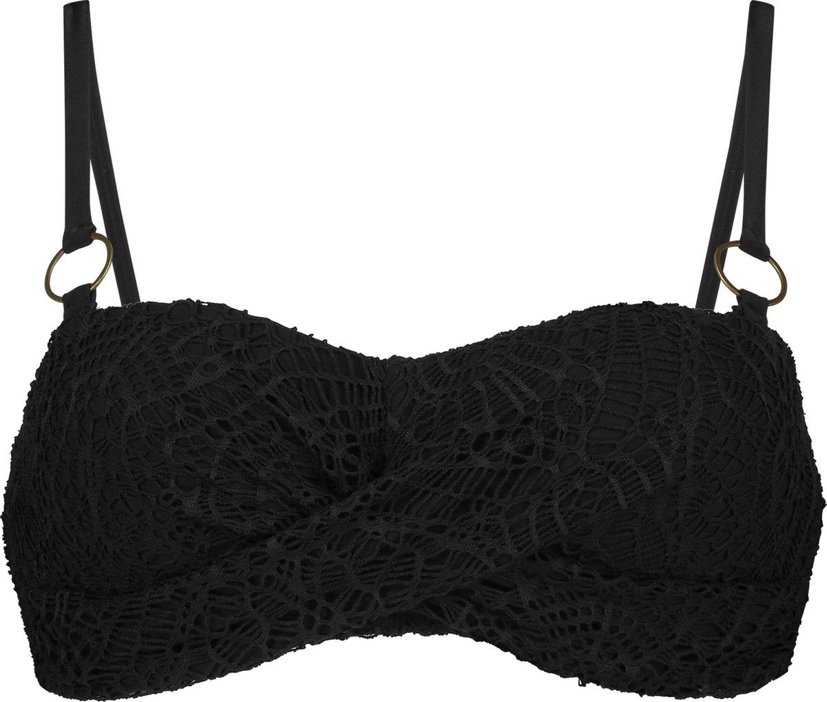 Hunkemöller Dames Voorgevormde bandeau bikinitop Crochet - maat S