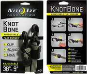 Nite Ize KnotBone Flat Bungee Karabijnhaak - Groen