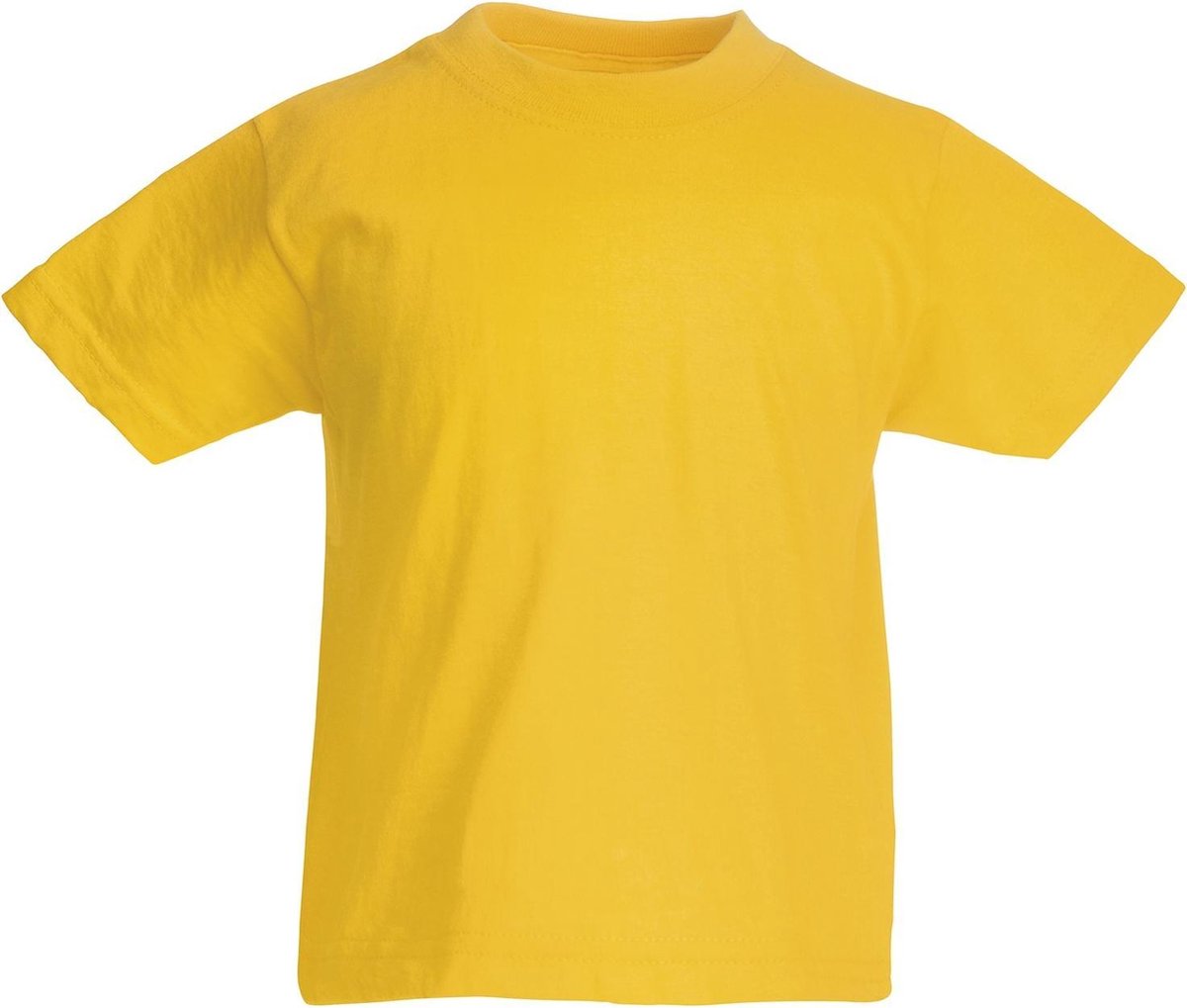 Fruit of the Loom T-shirt Kinderen maat 164 (14-15) 100% Katoen 5 stuks (Sunflower)