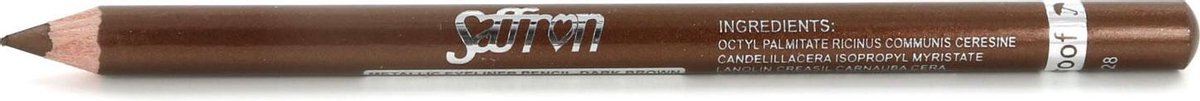 Saffron Metallic Oogpotlood - Dark Brown