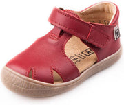 Donker rode leren meisjes/jongens sandalen - maat 26