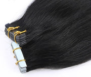 Tape Hair Extensions 45cm 50gram 10dubbele strips 100%echt haar zwart
