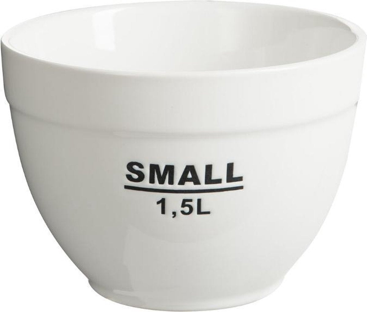 Dulaire Saladeschaal Klein Wit/Zwart Porselein Ø 18 cm - 1.5 L