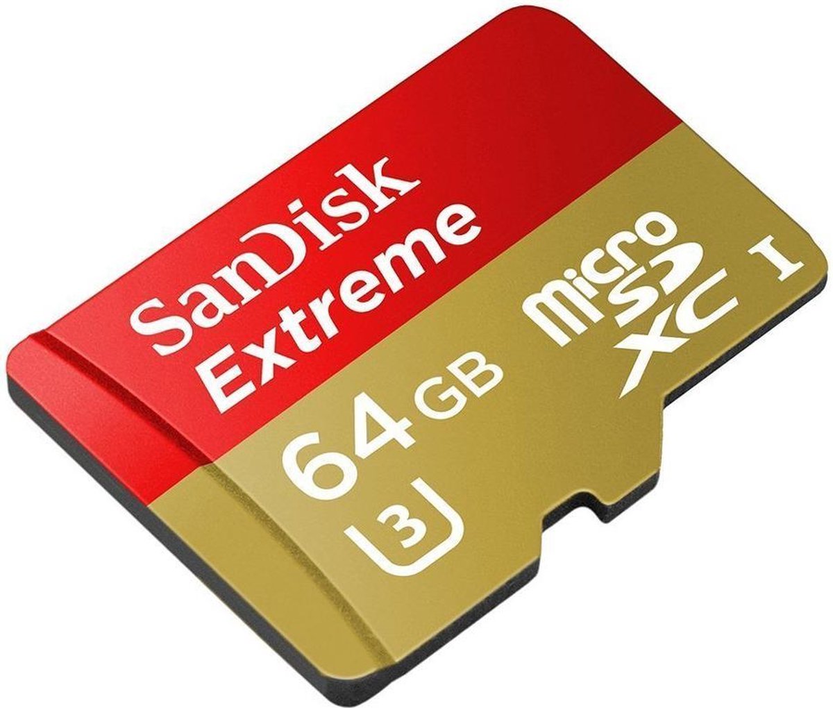 Sandisk Extreme micro SDHC 64GB +SD AD. 60MB Class 10 U3