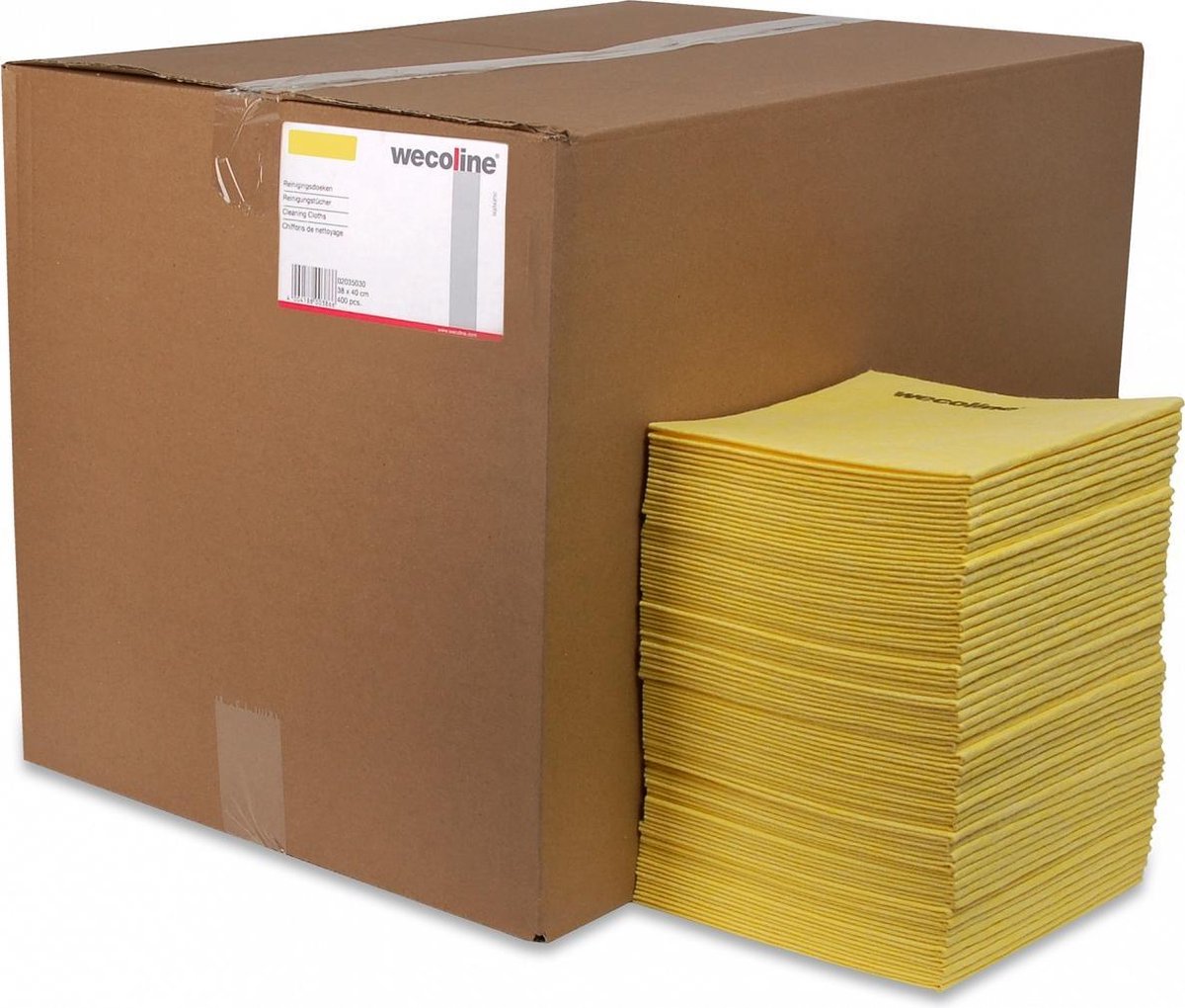 Reinigingsdoek 135gr/m2 non-woven geel 400/ds – 2035031