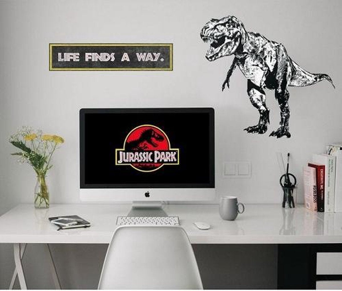 JURASSIC PARK MAN CAVE DECALS