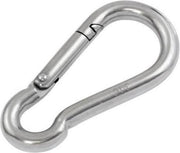 Karabijnhaak - 100 mm - RVS - 5 stuks